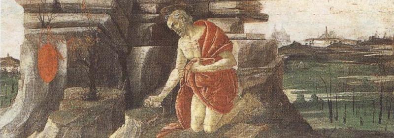 Sandro Botticelli St Jerome in Penitence Norge oil painting art